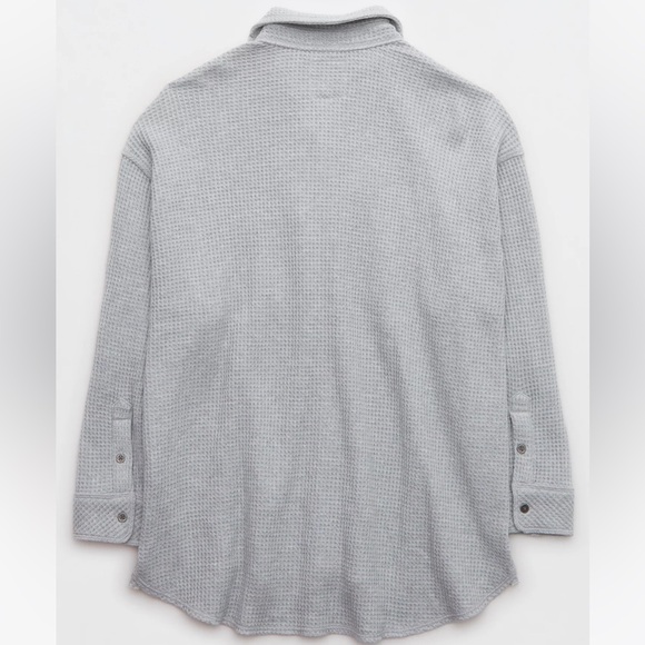 Aerie LumberJane Waffle Top medium heather grey - Picture 6 of 13